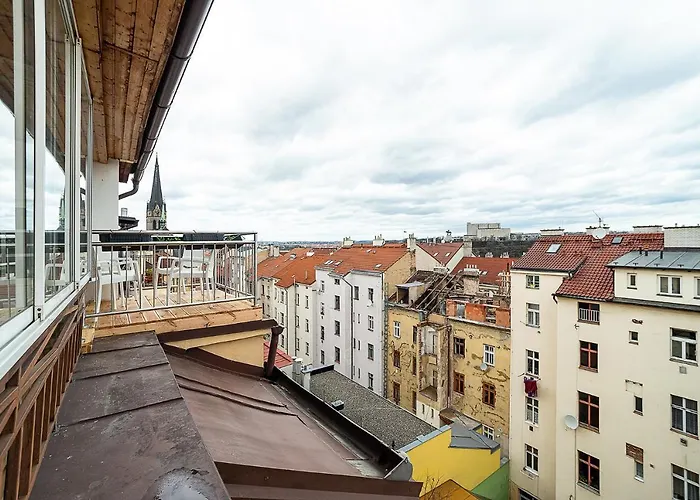Big 4-bedroom Flat, Terrace With Great Vitkov View Praha
